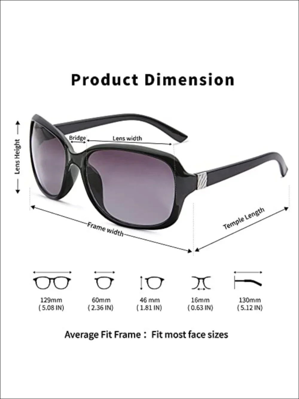 2 Pack Vintage Square Sunglasses UV400 Protection for Women